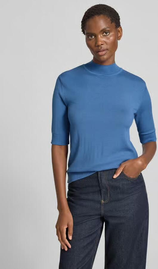 MORE & MORE Gebreid shirt met opstaande kraag - Foto 2