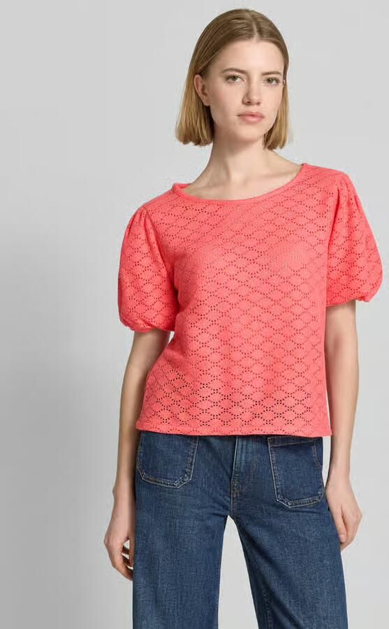 MORE & MORE Gebreid shirt met pofmouwen - Foto 3