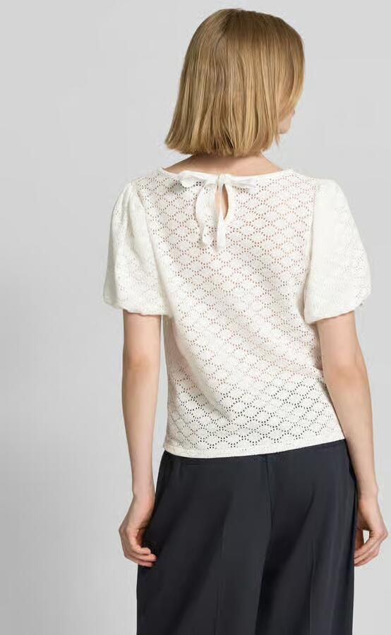 MORE & MORE Gebreid shirt met pofmouwen - Foto 2