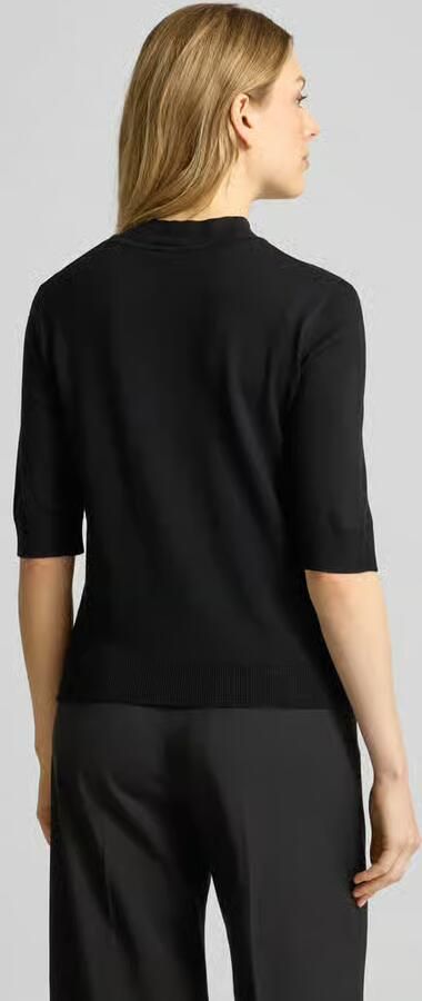 MORE & MORE Gebreid shirt met ronde hals en 1 2-mouwen
