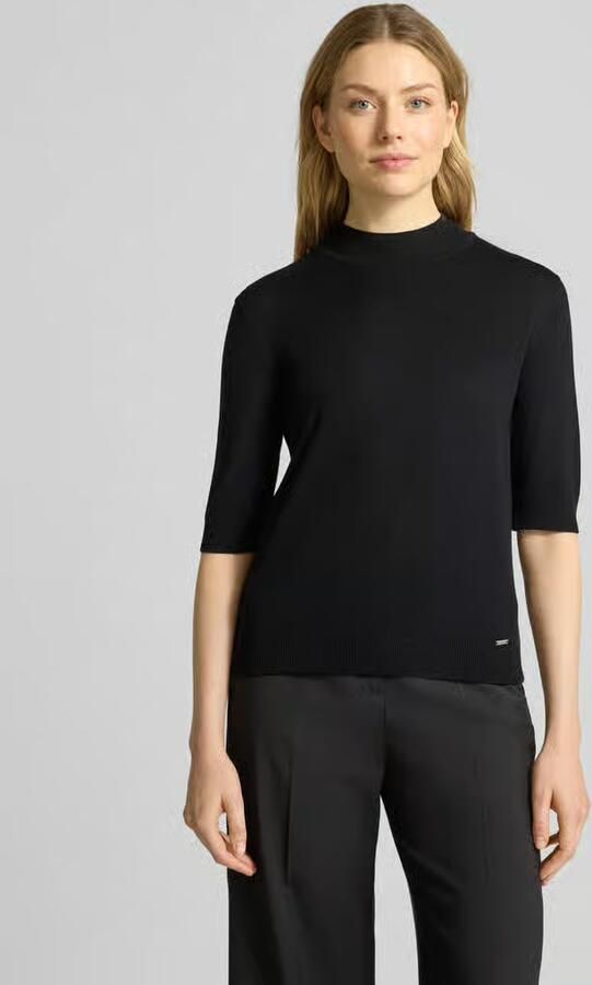 MORE & MORE Gebreid shirt met ronde hals en 1 2-mouwen - Foto 2
