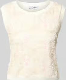 MORE & MORE gebreid shirt met ronde hals