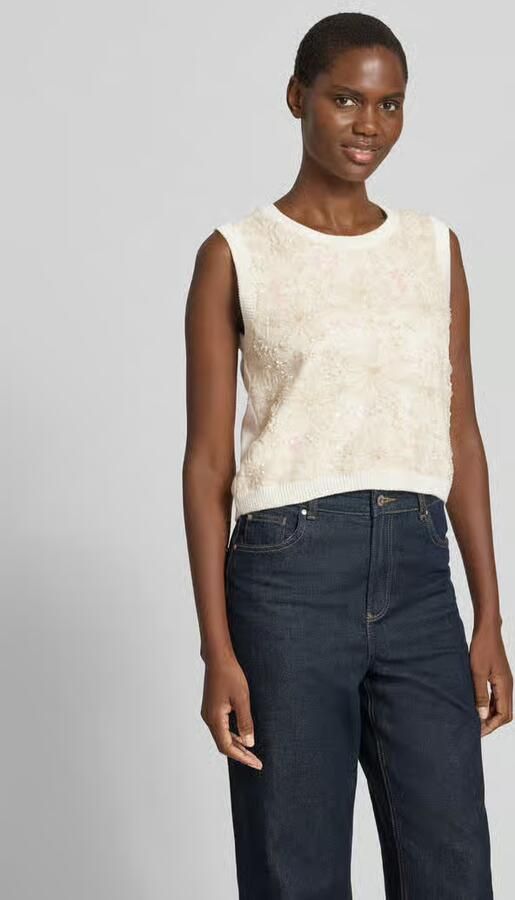 MORE & MORE gebreid shirt met ronde hals - Foto 2