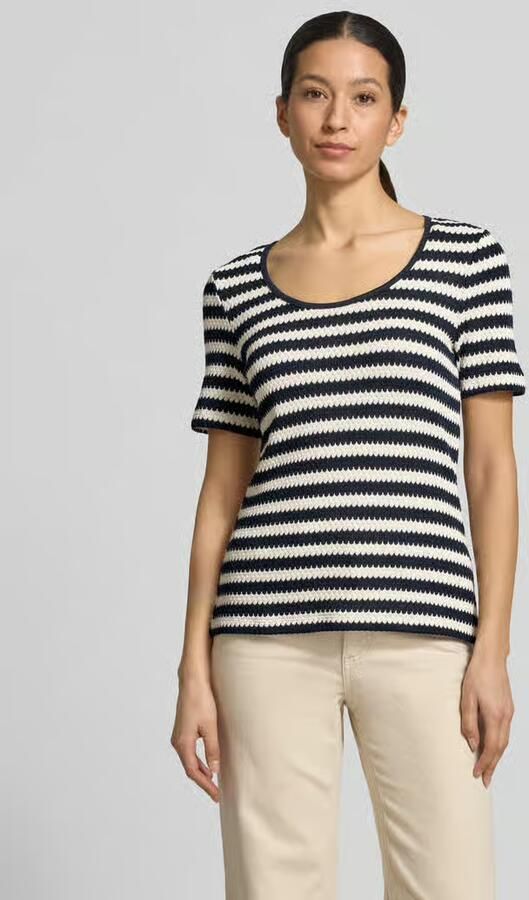 MORE & MORE gebreid shirt met ronde hals - Foto 3