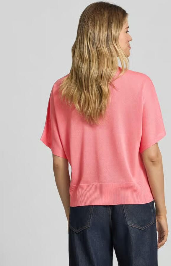 MORE & MORE Gebreid shirt van viscosemix met deelnaad - Foto 3