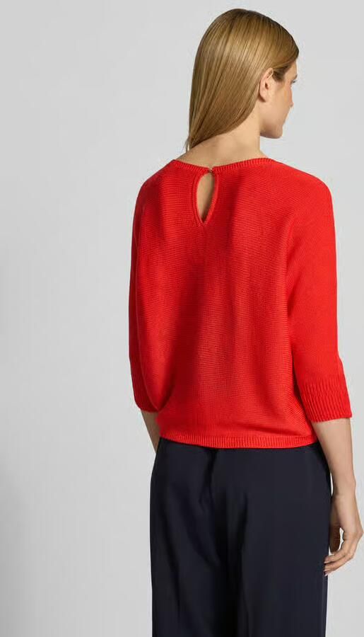 MORE & MORE Gebreide pullover met boothals en labeldetail - Foto 3