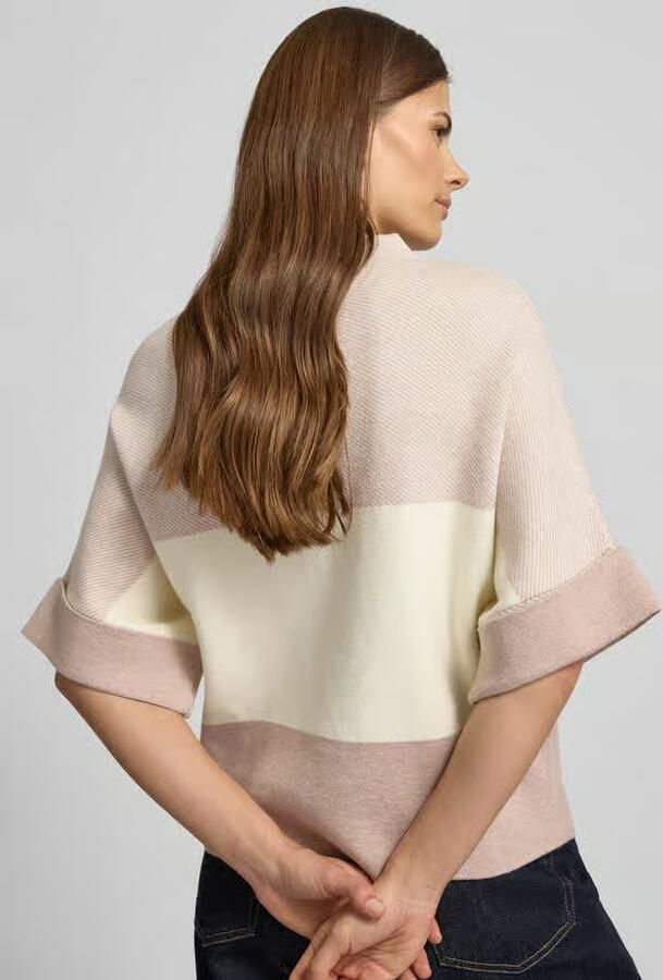 MORE & MORE Gebreide pullover met opstaande kraag - Foto 2