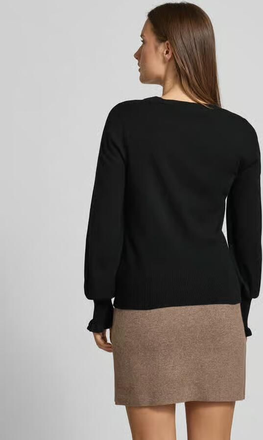 MORE & MORE Gebreide pullover met pofmouwen