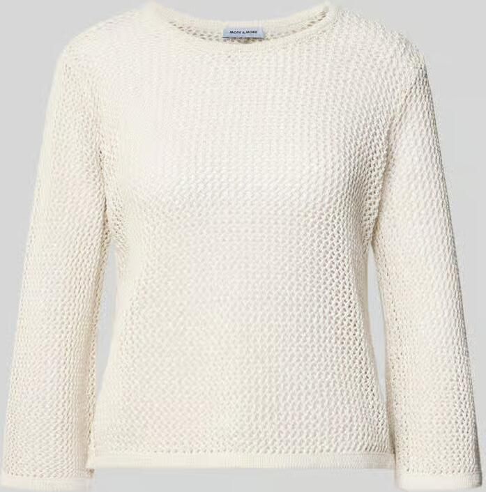 MORE & MORE Gebreide pullover met ronde hals