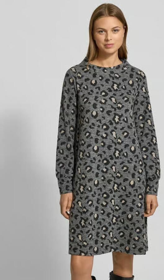 MORE & MORE Knielange jerseyjurk in all-over look