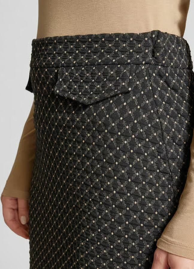 MORE & MORE Knielange rok met klepzakken - Foto 2