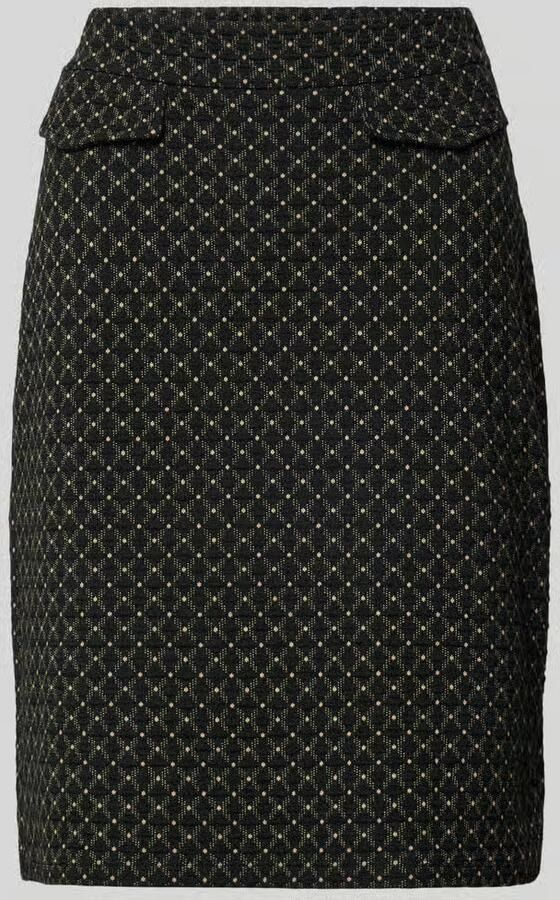 MORE & MORE Knielange rok met klepzakken