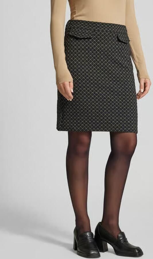 MORE & MORE Knielange rok met klepzakken - Foto 3