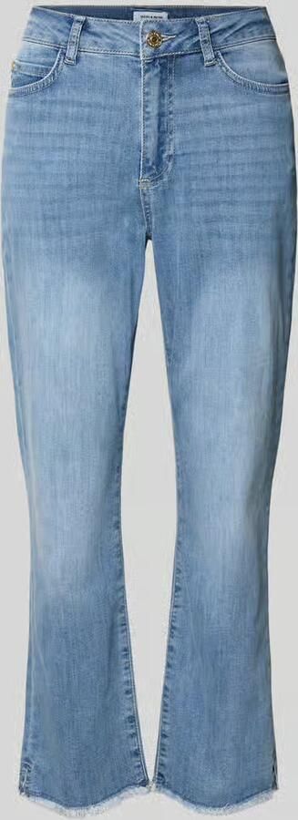 MORE & MORE korte jeans met franjes