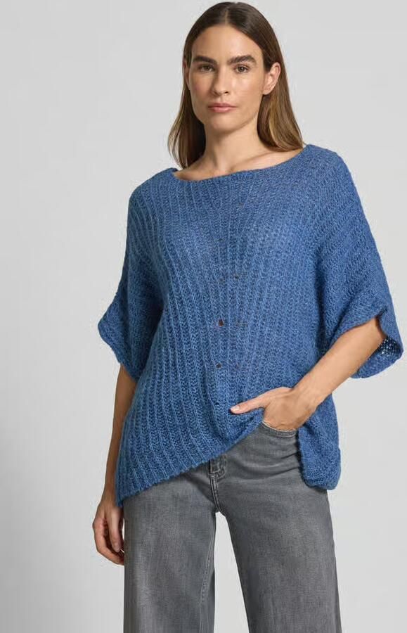 MORE & MORE Loose fit gebreide pullover met wol en 1 2-mouwen - Foto 2