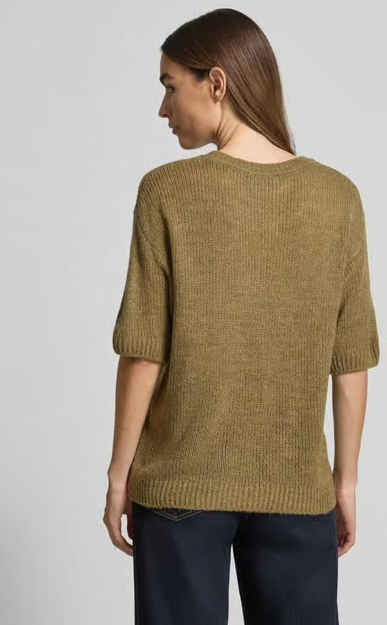 MORE & MORE Loose fit gebreide pullover met wol