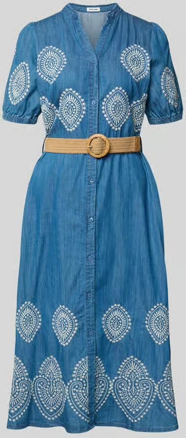 MORE & MORE midi-jurk in denimlook met lyocell - Foto 2