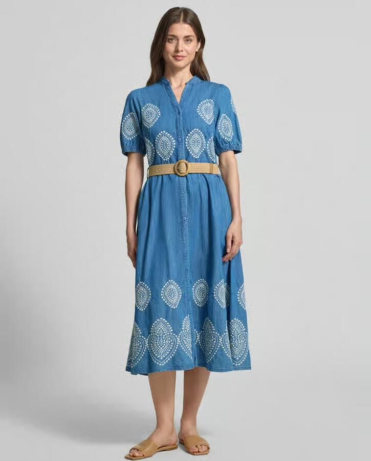 MORE & MORE midi-jurk in denimlook met lyocell - Foto 2