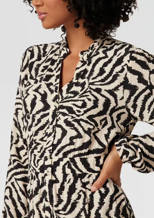 MORE & MORE Midi-jurk met all-over motief