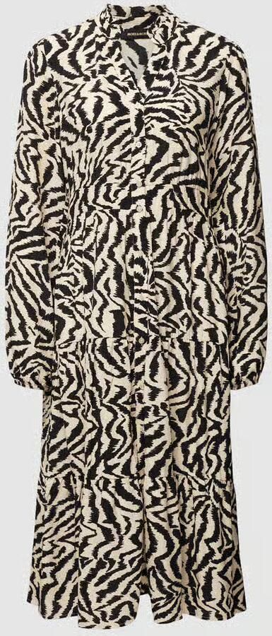 MORE & MORE Midi-jurk met all-over motief - Foto 2