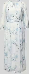 MORE & MORE midi-jurk met strikceintuur