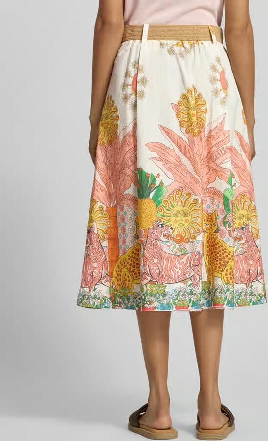 MORE & MORE Midirok in all-over look met riem - Foto 2