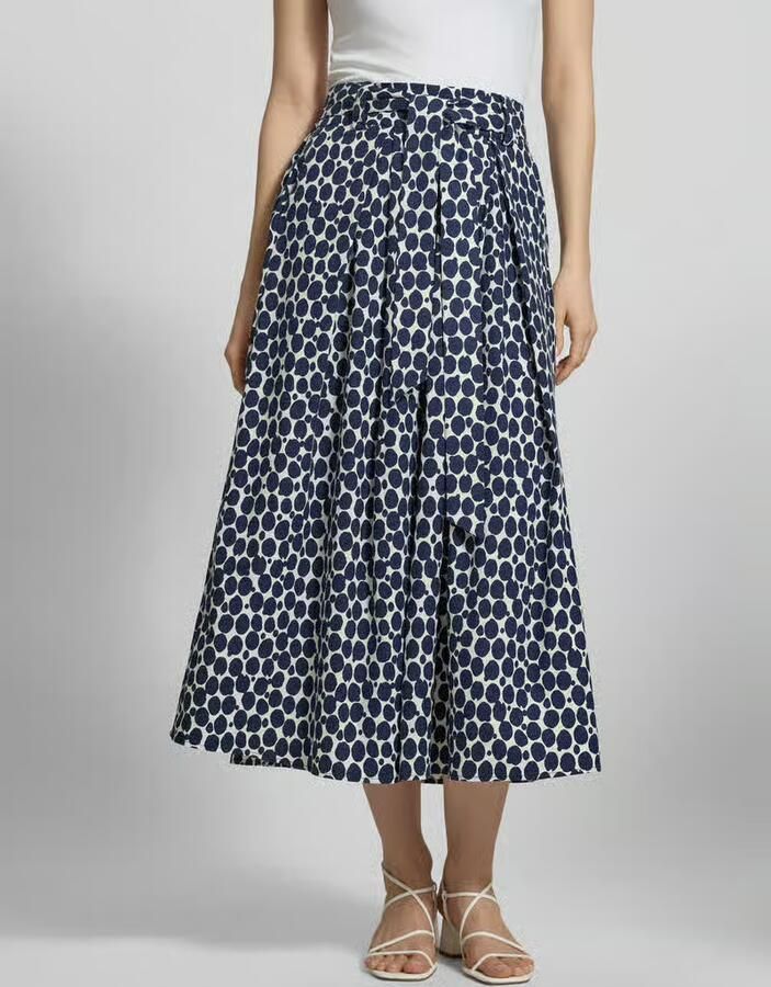 MORE & MORE Midirok in allover-look met elastische tailleband - Foto 2