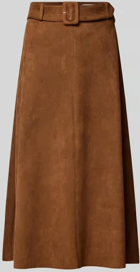 MORE & MORE Midirok in Leerlook met Riem - Foto 2