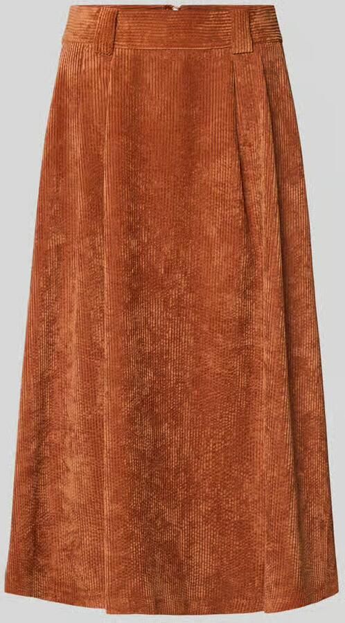 MORE & MORE Midirok in ribfluweel-look