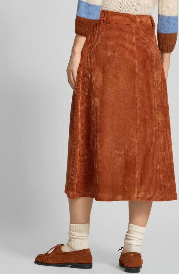 MORE & MORE Midirok in ribfluweel-look - Foto 2