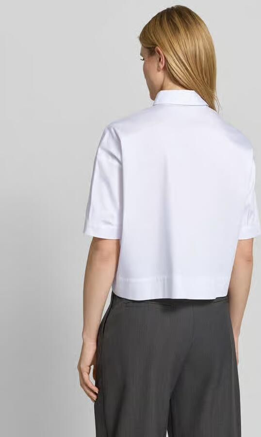 MORE & MORE overhemdblouse met borstzak en kentkraag - Foto 3