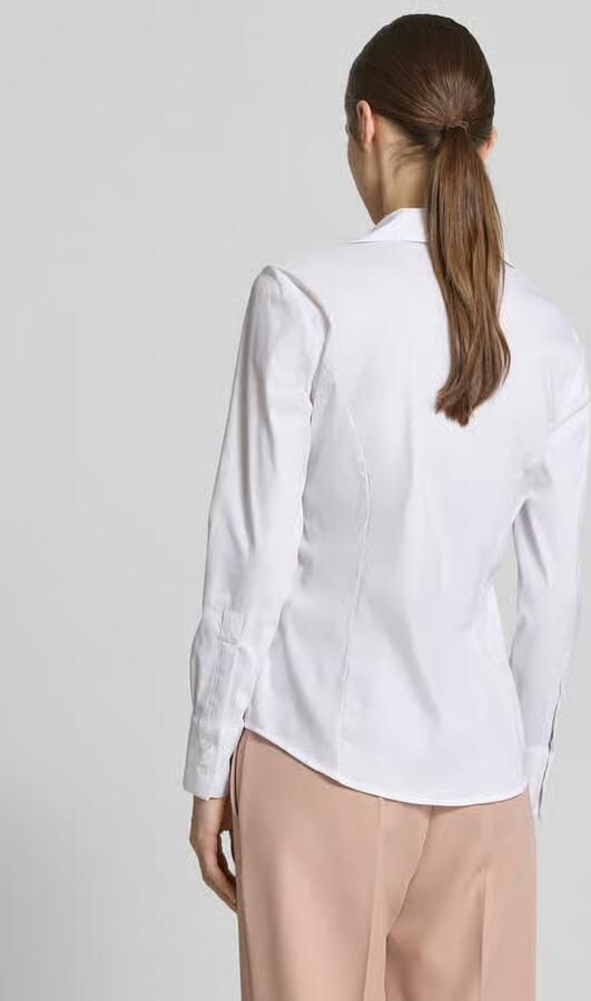 MORE & MORE Overhemdblouse met labelstitching
