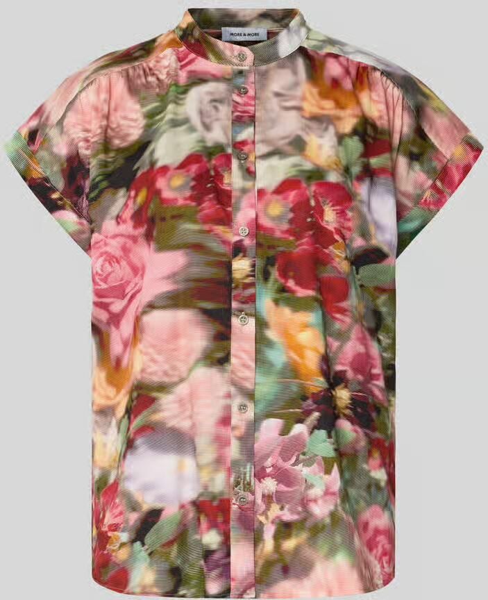 MORE & MORE Overhemdblouse met opstaande kraag - Foto 2