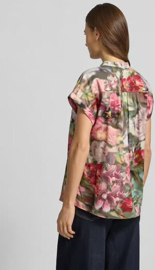 MORE & MORE Overhemdblouse met opstaande kraag - Foto 4