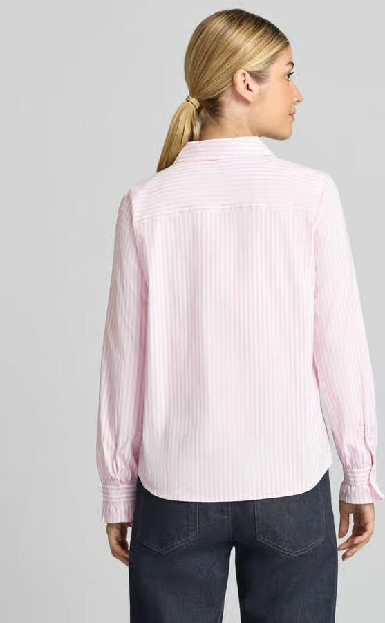 MORE & MORE Overhemdblouse van katoenmix - Foto 2