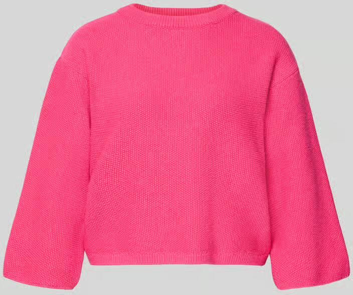 MORE & MORE Oversized gebreide pullover van viscosemix met opstaande kraag - Foto 2