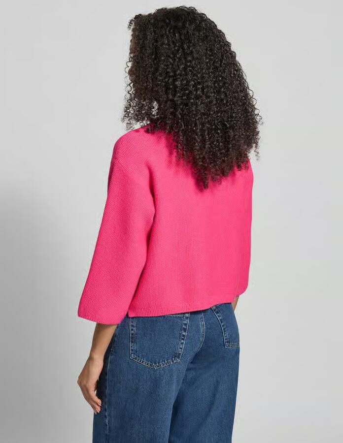 MORE & MORE Oversized gebreide pullover van viscosemix met opstaande kraag - Foto 2