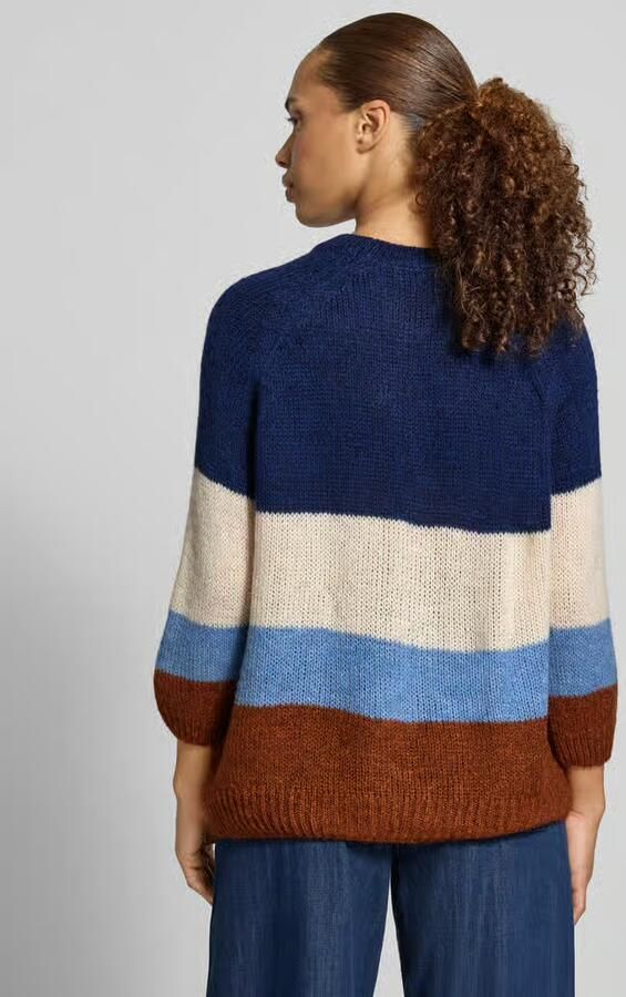 MORE & MORE pullover in relaxed fit met wol in tricotlook - Foto 2