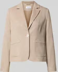 MORE & MORE regular fit blazer met reverskraag en knoopsluiting