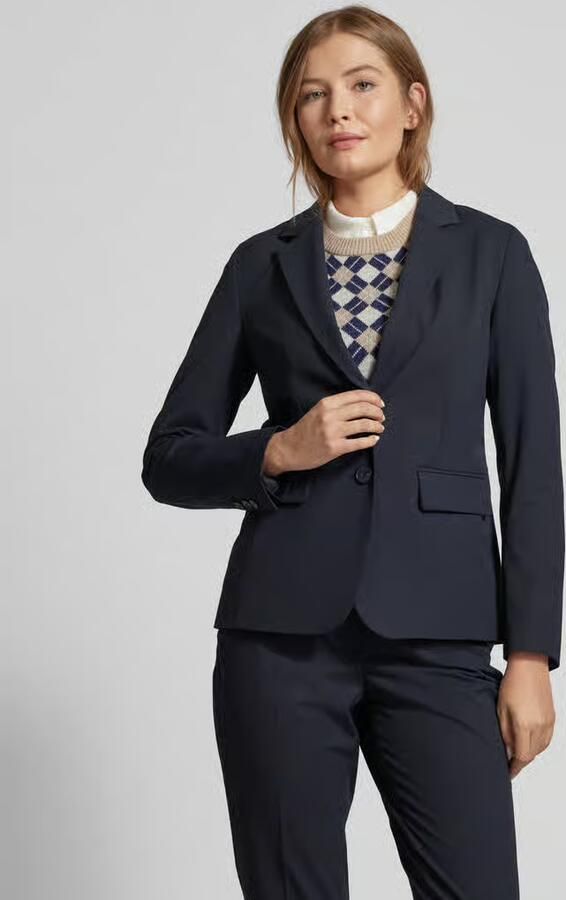 MORE & MORE regular fit blazer met reverskraag - Foto 2