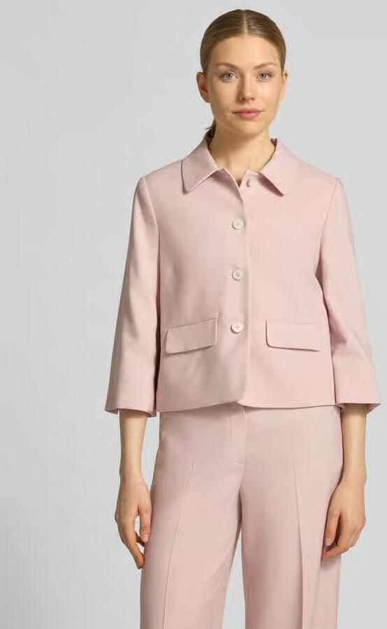 MORE & MORE regular fit blazer van viscosemix met klepzakken - Foto 2