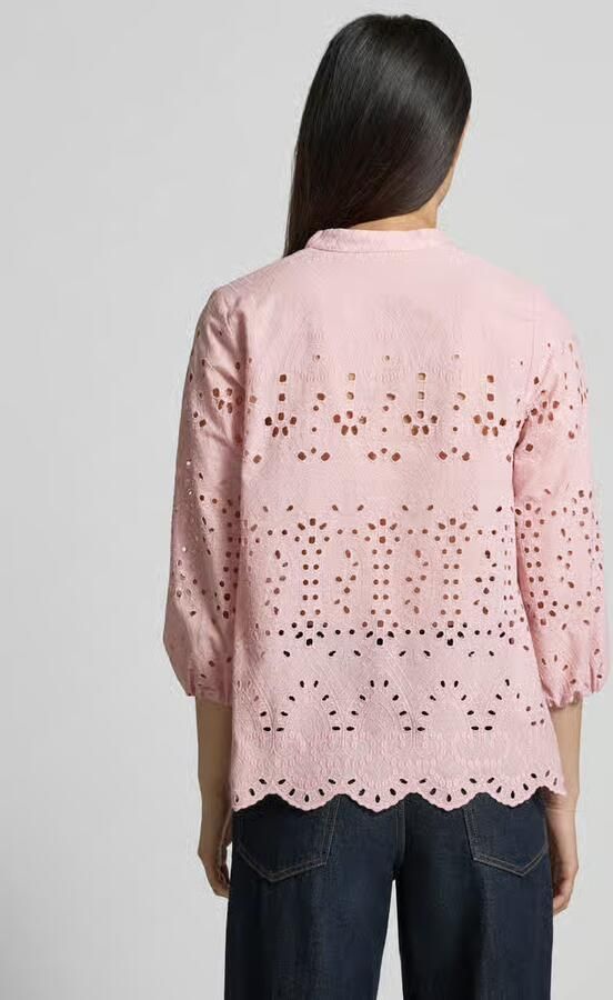 MORE & MORE Regular fit Blouse met Ajourwerk - Foto 3