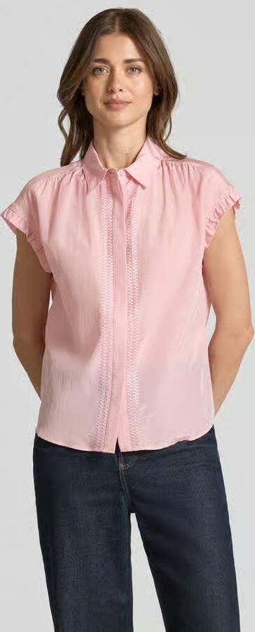 MORE & MORE regular fit blouse met blinde knoopsluiting - Foto 2