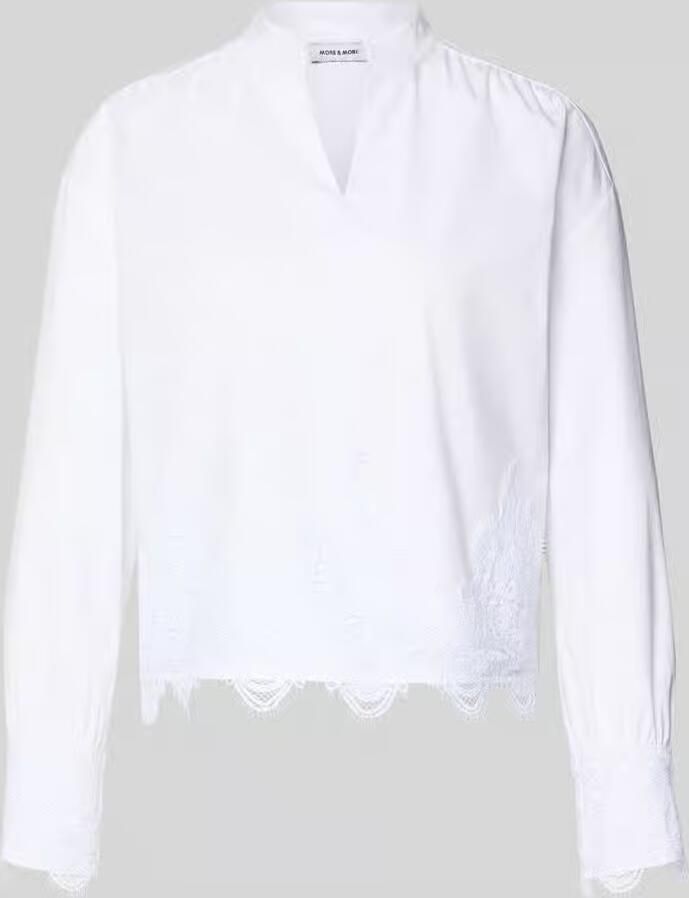 MORE & MORE Regular fit blouse met kant