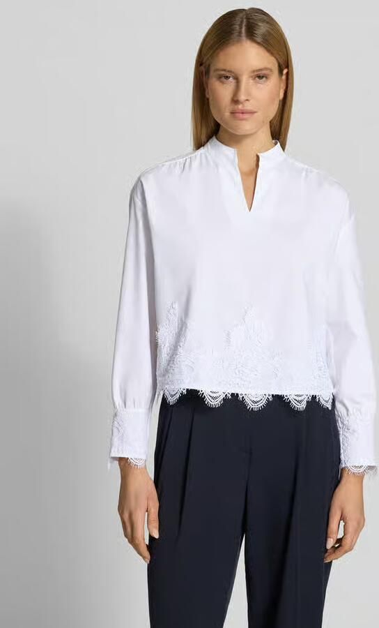 MORE & MORE Regular fit blouse met kant - Foto 2