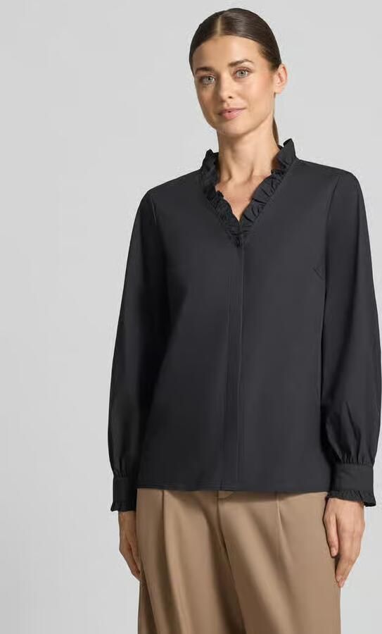 MORE & MORE Regular fit Blouse met lange mouwen van Katoenmix - Foto 3