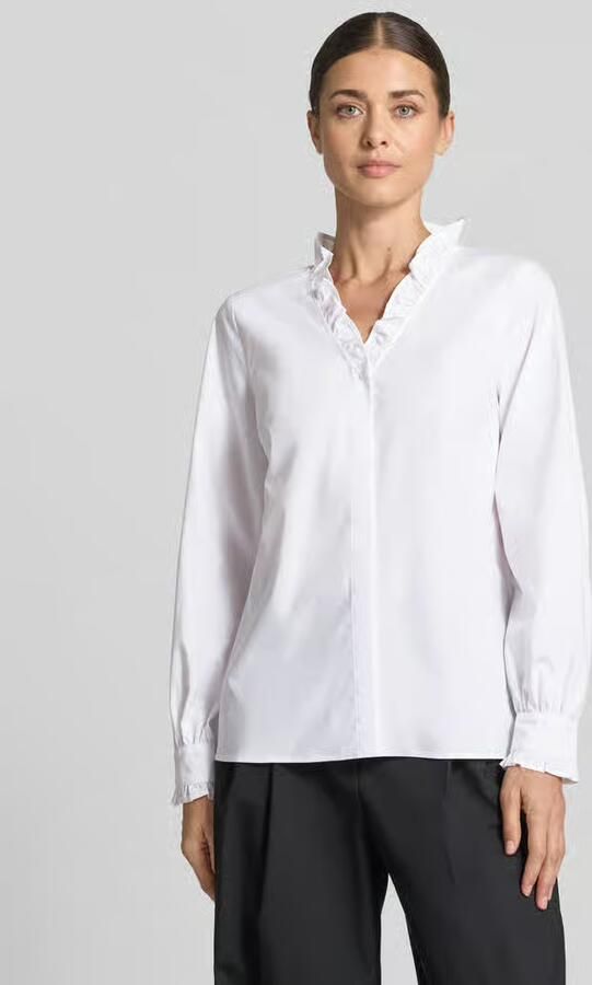 MORE & MORE Regular fit Blouse met lange mouwen van Katoenmix - Foto 3