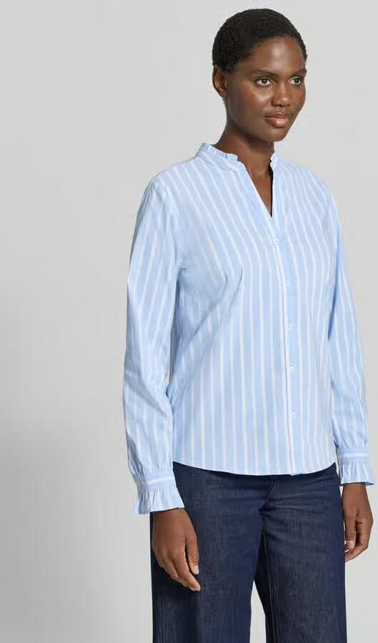 MORE & MORE Regular fit blouse met v-hals - Foto 3