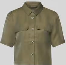 MORE & MORE Regular fit blouse van lyocellmix met borstzakken