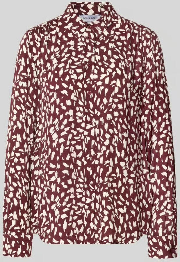 MORE & MORE Regular fit blouse van viscose in all-over look